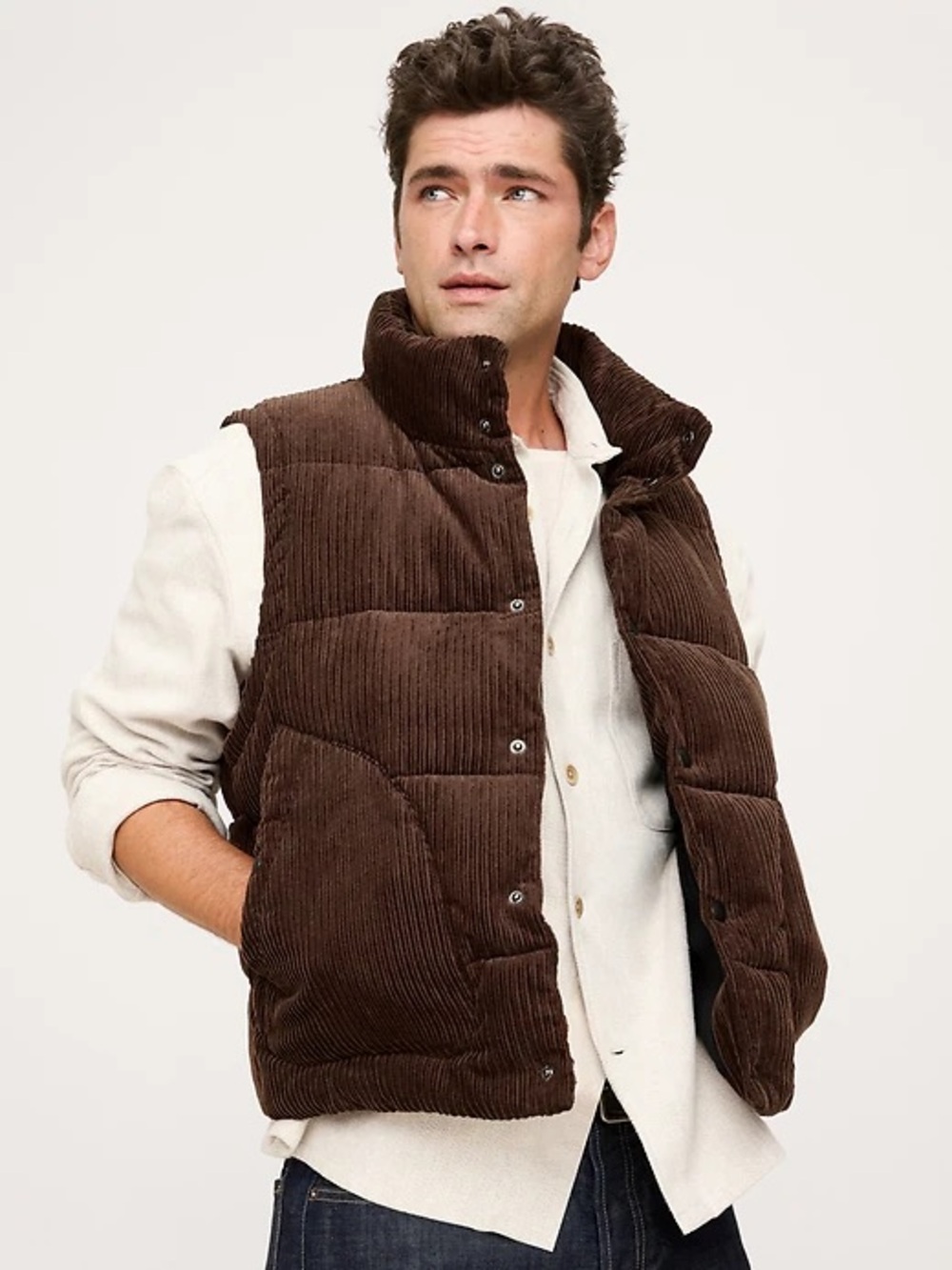 BANANA REPUBLIC CORDUROY PUFFER VEST